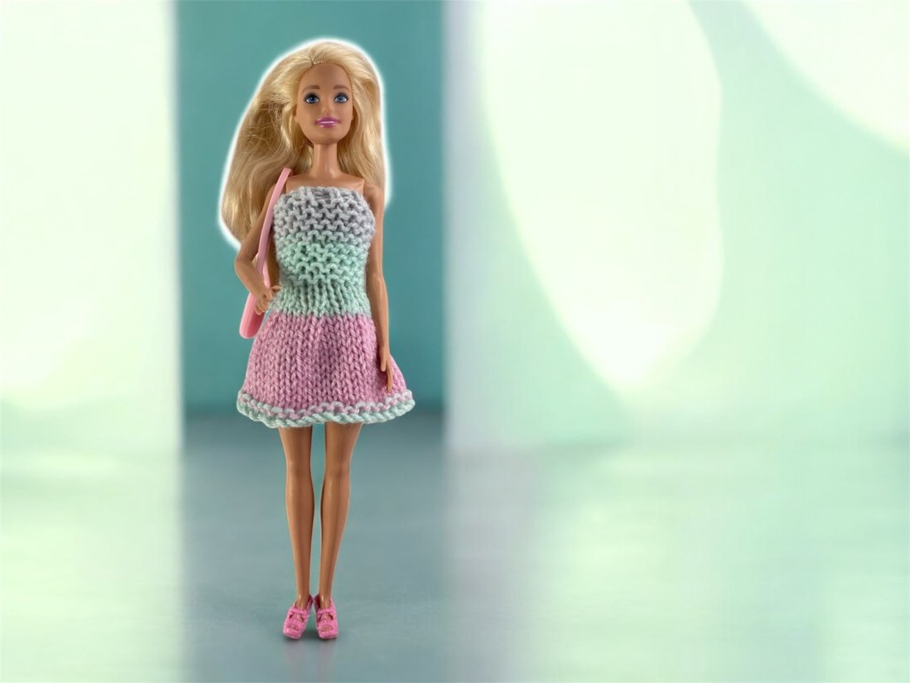Easy Barbie Dress Free Knitting Pattern – The Knitting Times